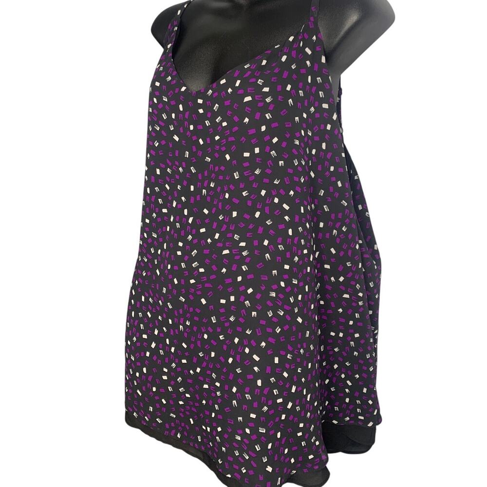 Torrid Camisole Tank V-Neck Lined Women 4x Purple, Black, White Spaghetti Strap